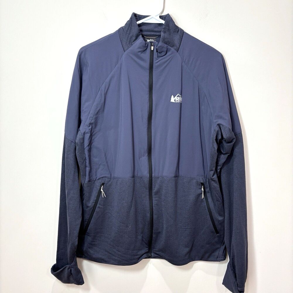 REI CO-OP Swiftland Running Jacket Women XL Blue Insulated Hiking Lightweight